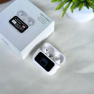 A9 Pro ANC ENC Earbuds Touch Screen Display (White)