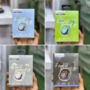 Ultrapods Pro with Display Transparent Design, Bluetooth 5.3