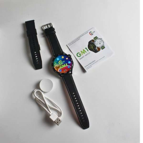 GM1 AMOLED Screen Smartwatch Dual Straps, Calling, Sports, App Notification, Game, Weather