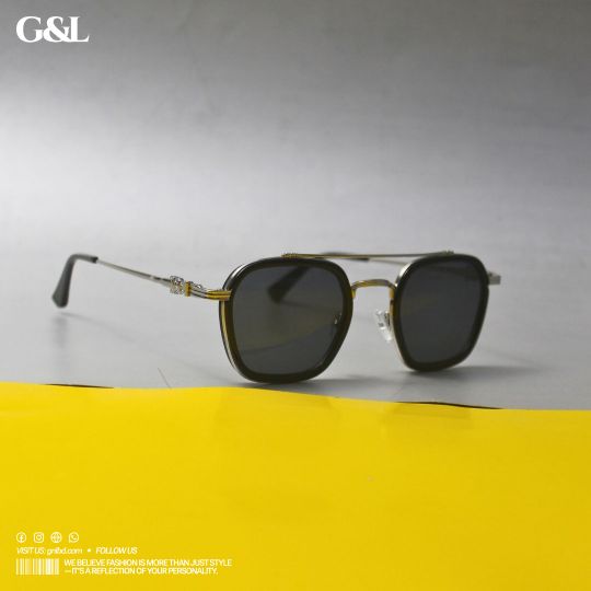 Metal Frame Sunglass Silver
