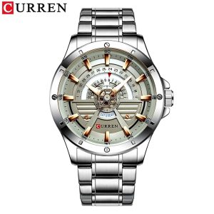 CR111 CURREN 8381 Watch (Full White)