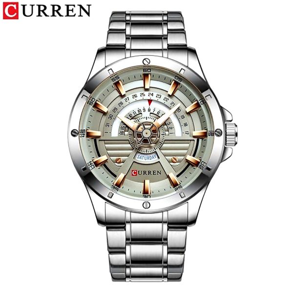 CR111 CURREN 8381 Watch (Full White)