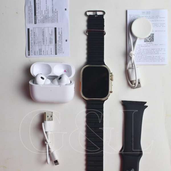 HR6 ULTRA Smartwatch with Airpods Pro 2nd Gen - Image 2