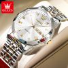 OLEVS 9931G Quartz Watch - White