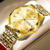 OLEVS 9931G Quartz Watch - Golden