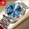 OLEVS 9931G Quartz Watch - Blue