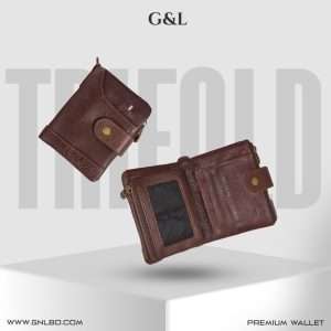 Trifold Genuine Leather Wallet