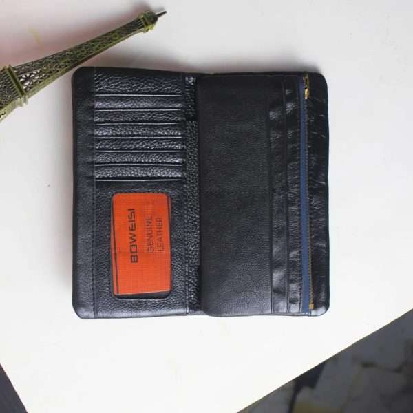 Trifold Zipper Long Wallet - Image 3