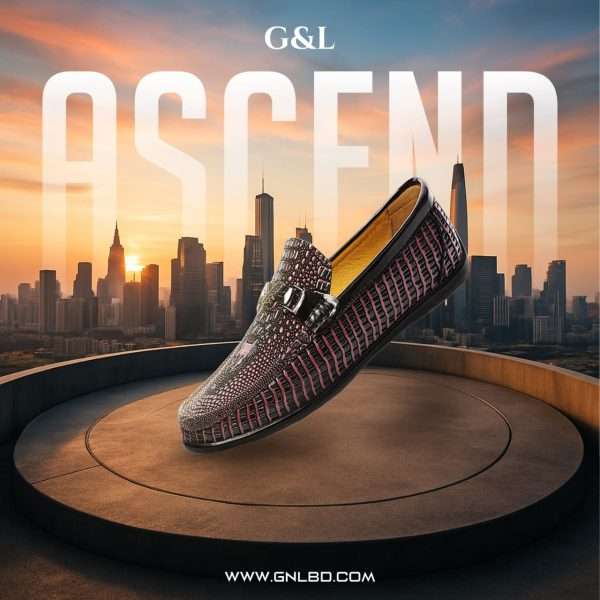 COWHIDE CROCODILE PATTERN SOFT SOLE LOAFER