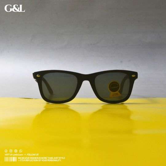 Wayfarer Sunglass Silver Black - Image 4