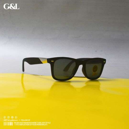 Wayfarer Sunglass Silver Black - Image 5