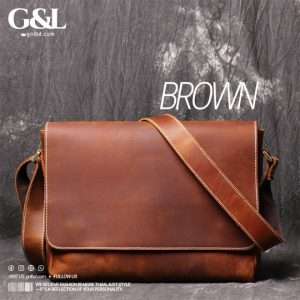 Handmade Men's Shoulder Crossbody Bag