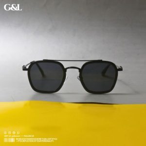 Metal Frame Sunglass Black