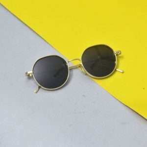 Round Sunglass Gold